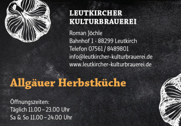 Leutkrich isst gut - Kulturbrauerei