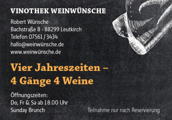 Leutkrich isst gut - Weinwuensche